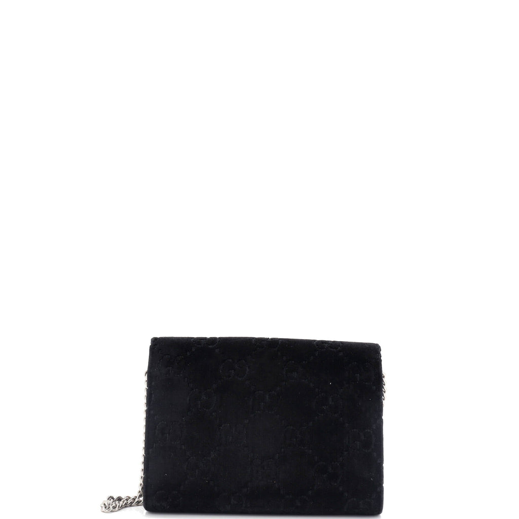 Dionysus Chain Wallet GG Velvet Small