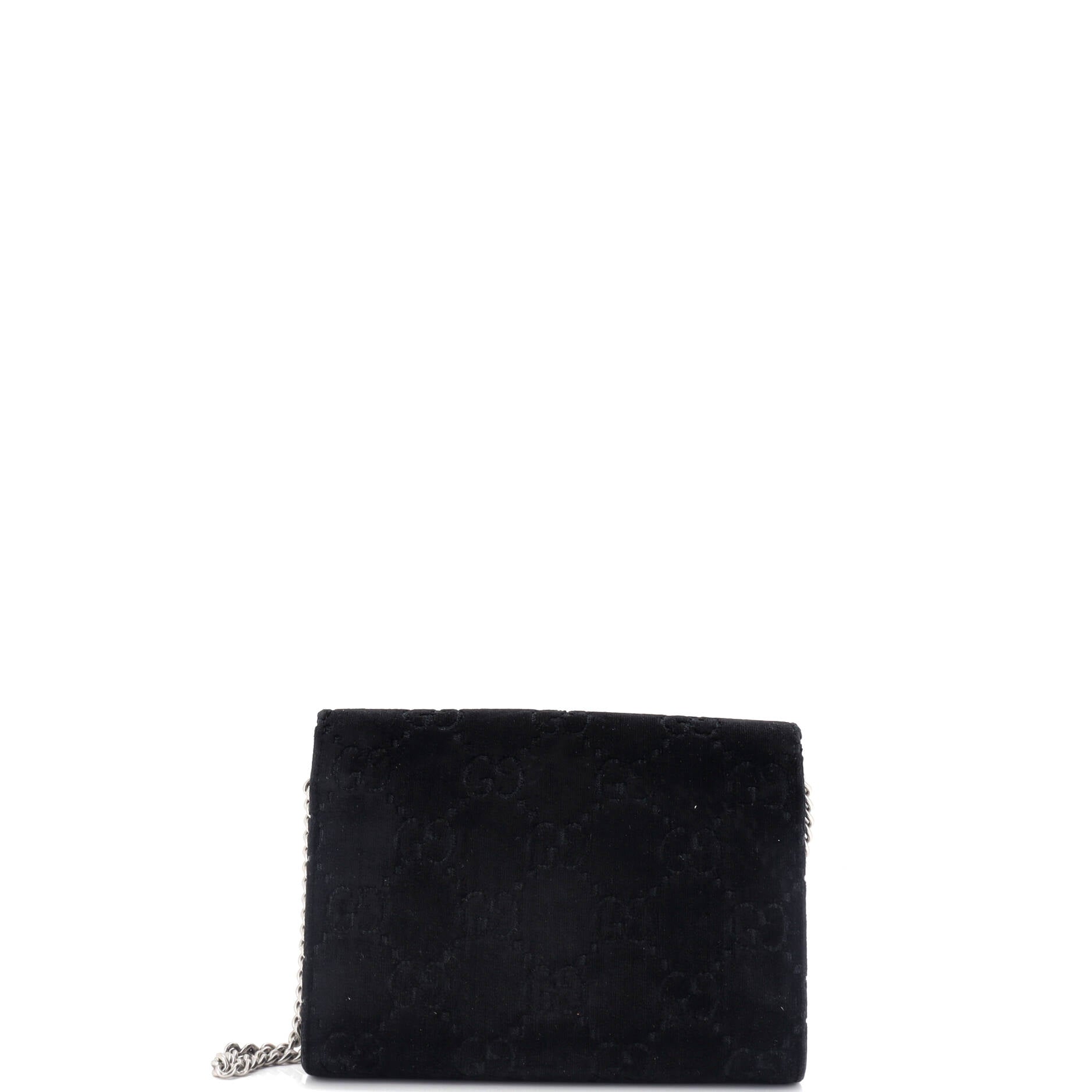 Dionysus Chain Wallet GG Velvet Small
