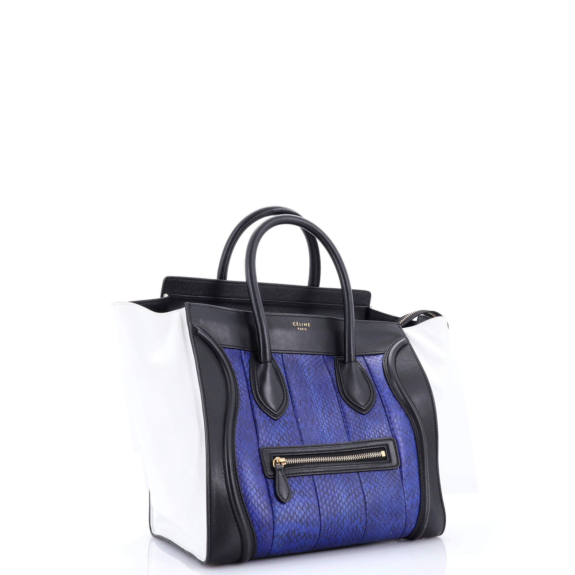 Luggage Bag Python and Leather Mini