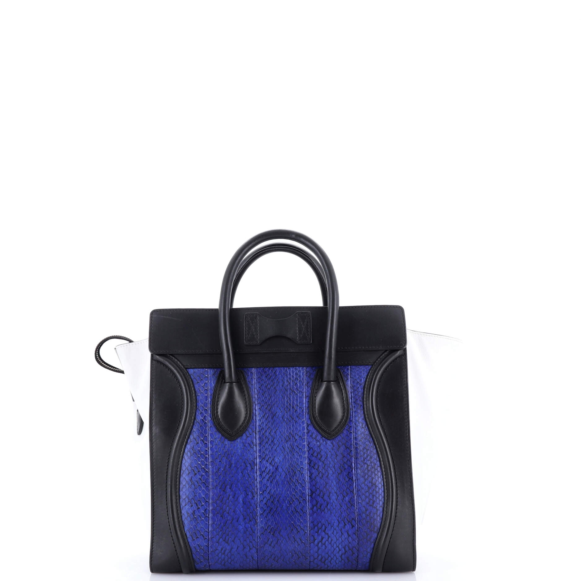 Luggage Bag Python and Leather Mini
