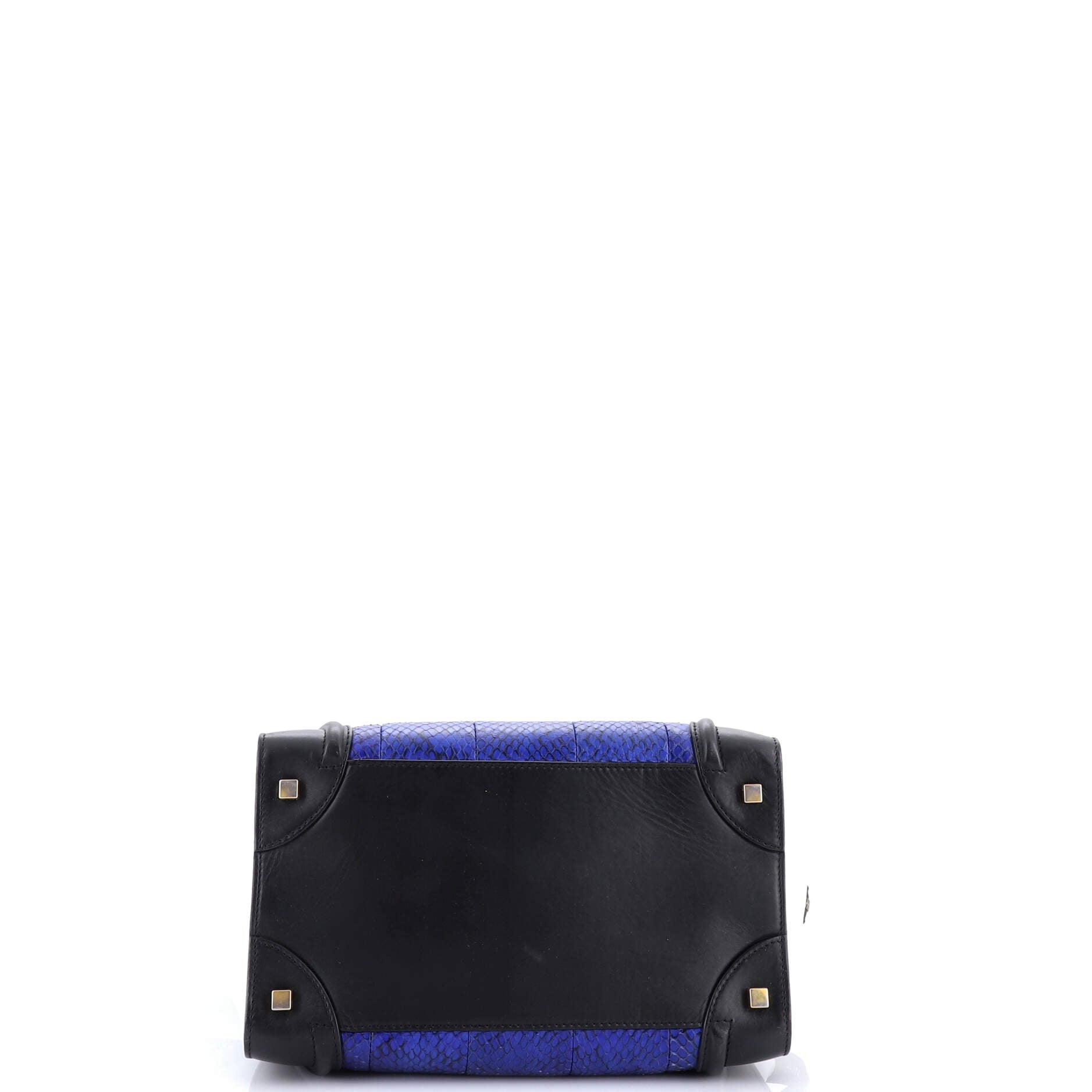 Luggage Bag Python and Leather Mini
