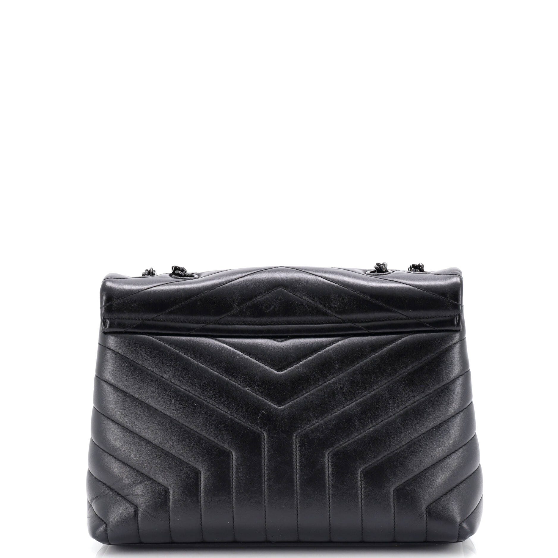 Loulou Shoulder Bag Matelasse Chevron Leather Medium