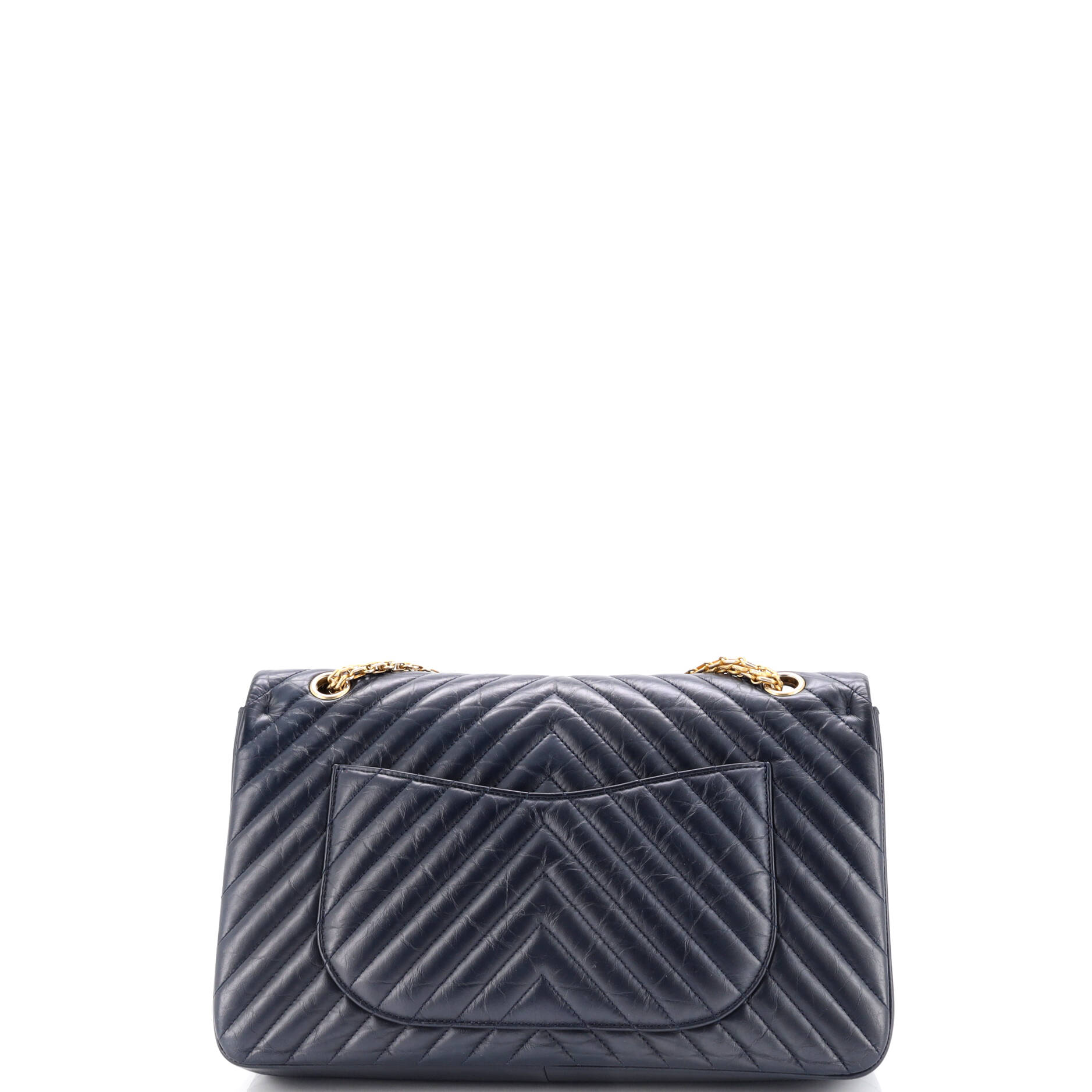 Reissue 2.55 Flap Bag Chevron Aged Calfskin 227