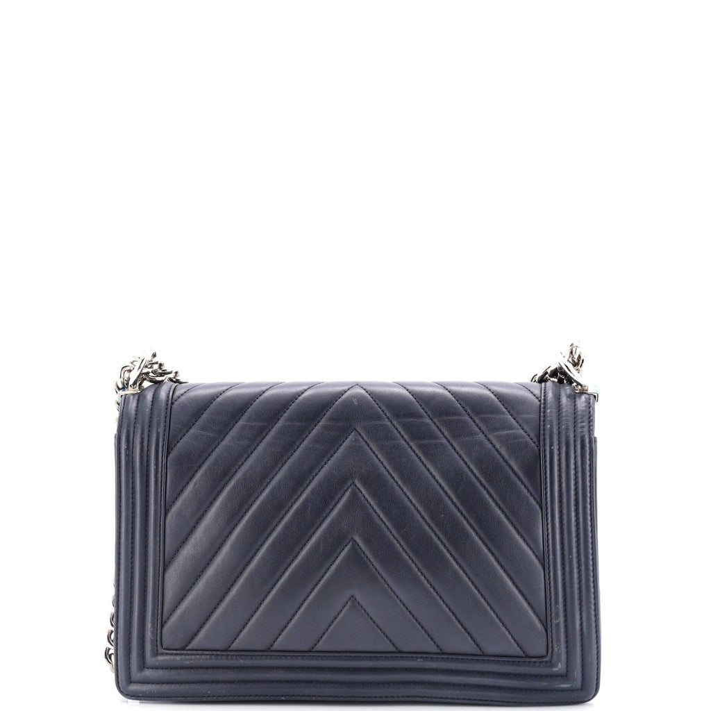 Boy Flap Bag Chevron Calfskin New Medium