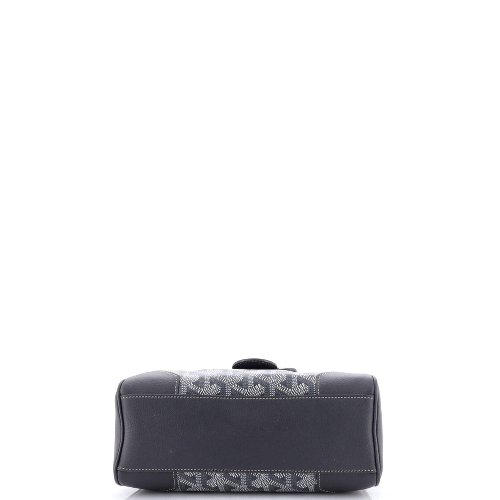 Saigon Top Handle Bag Coated Canvas with Leather Mini