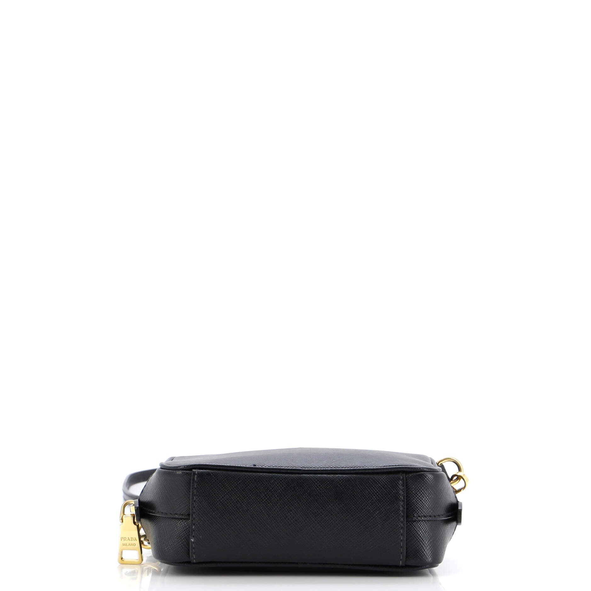 Camera Shoulder Bag Saffiano Leather Mini