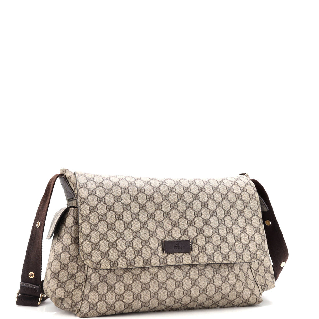 Diaper Bag GG Coated Canvas