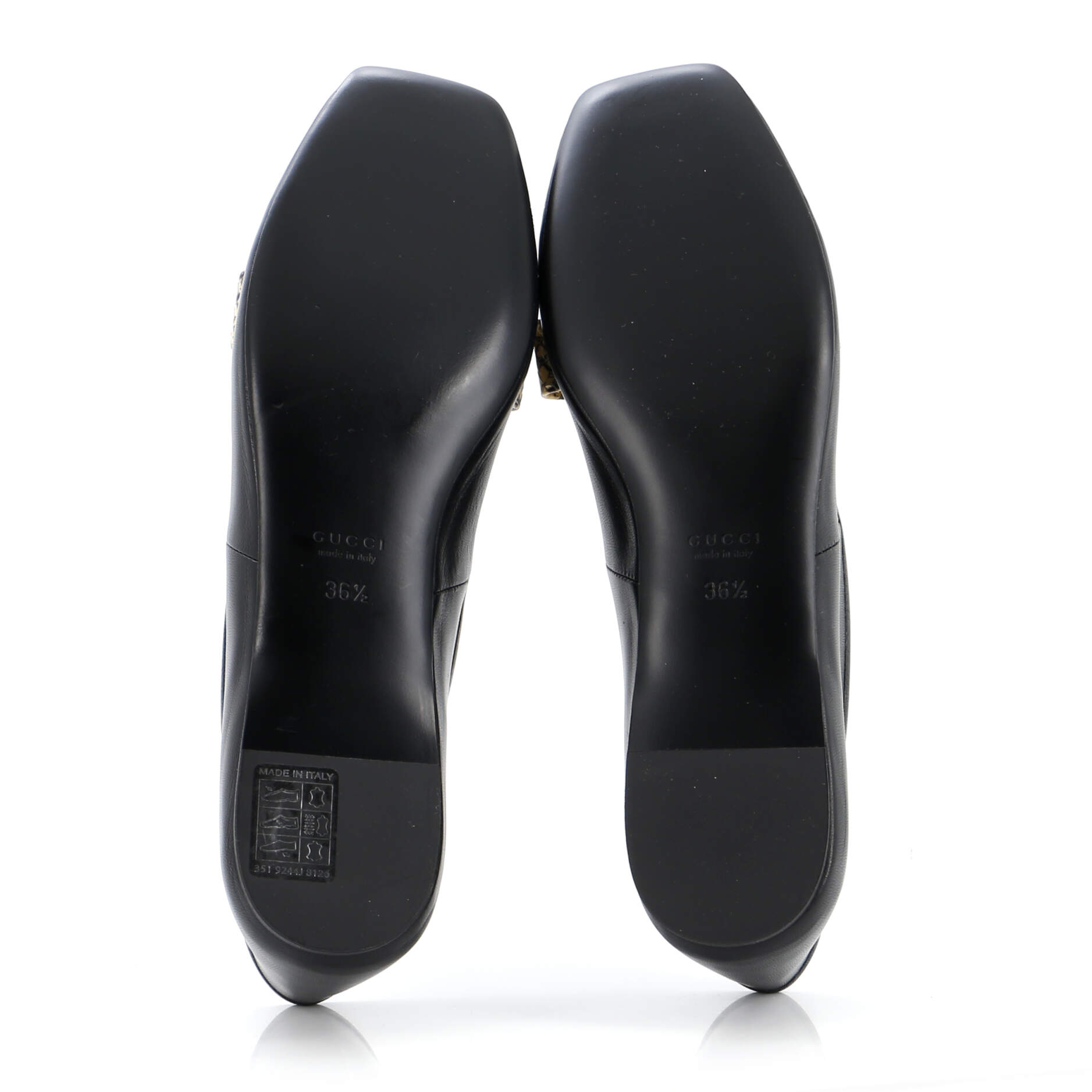Women's Evi Interlocking G Ballet Flats Leather with Python