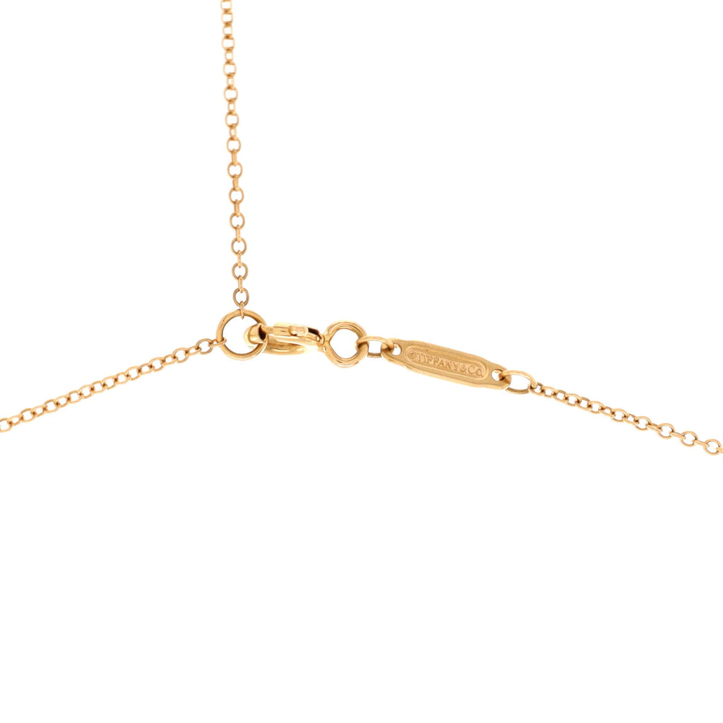T Smile Pendant Necklace 18K Rose Gold Small