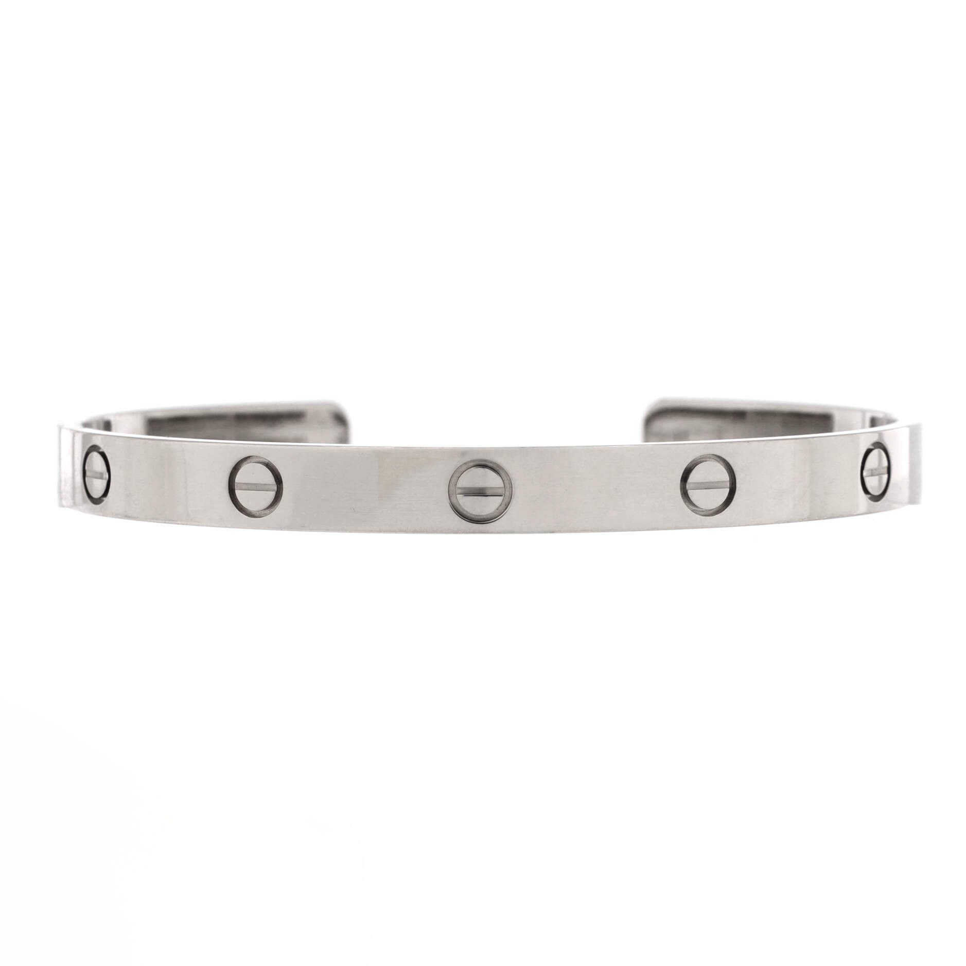 Love Cuff Bracelet 18K White Gold