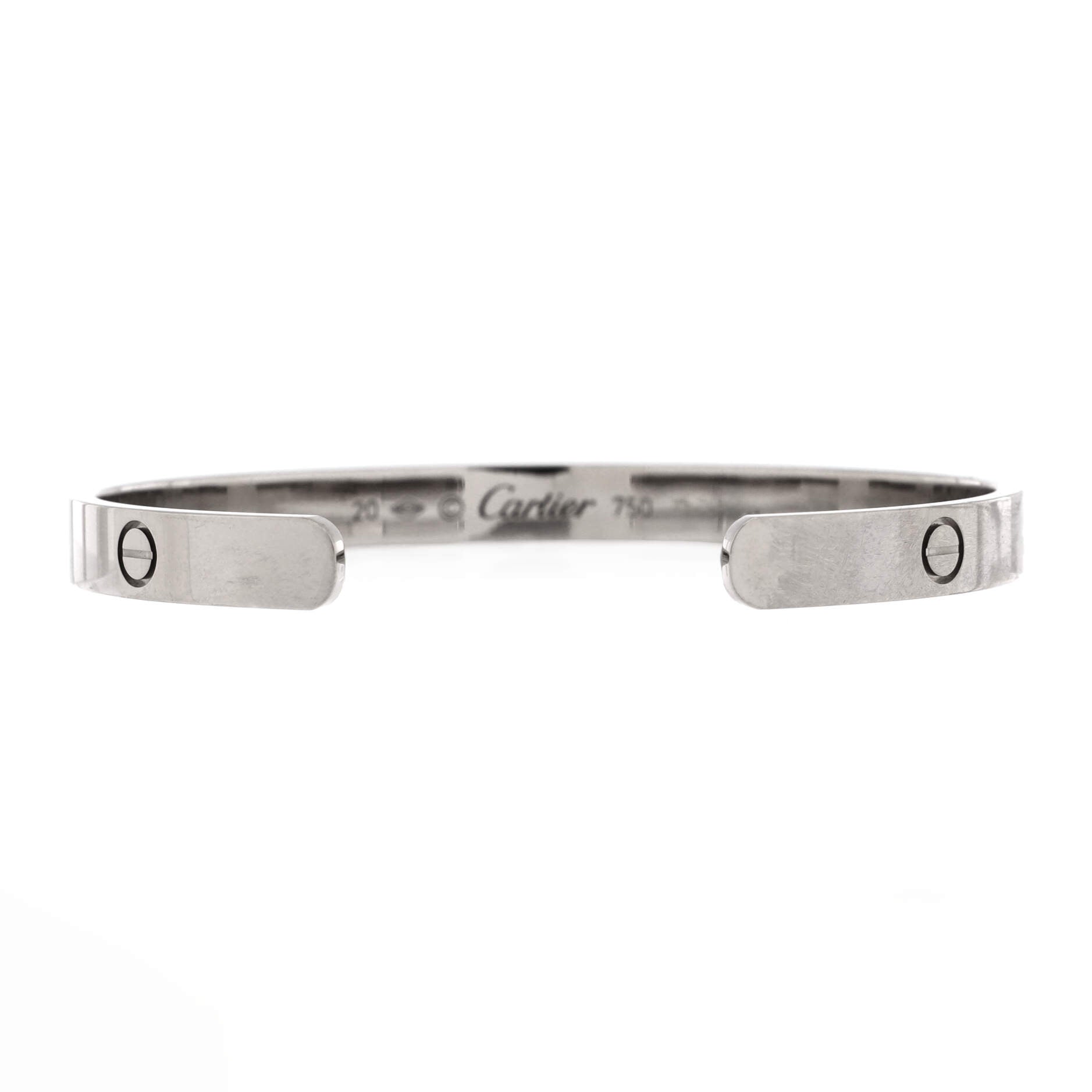 Love Cuff Bracelet 18K White Gold