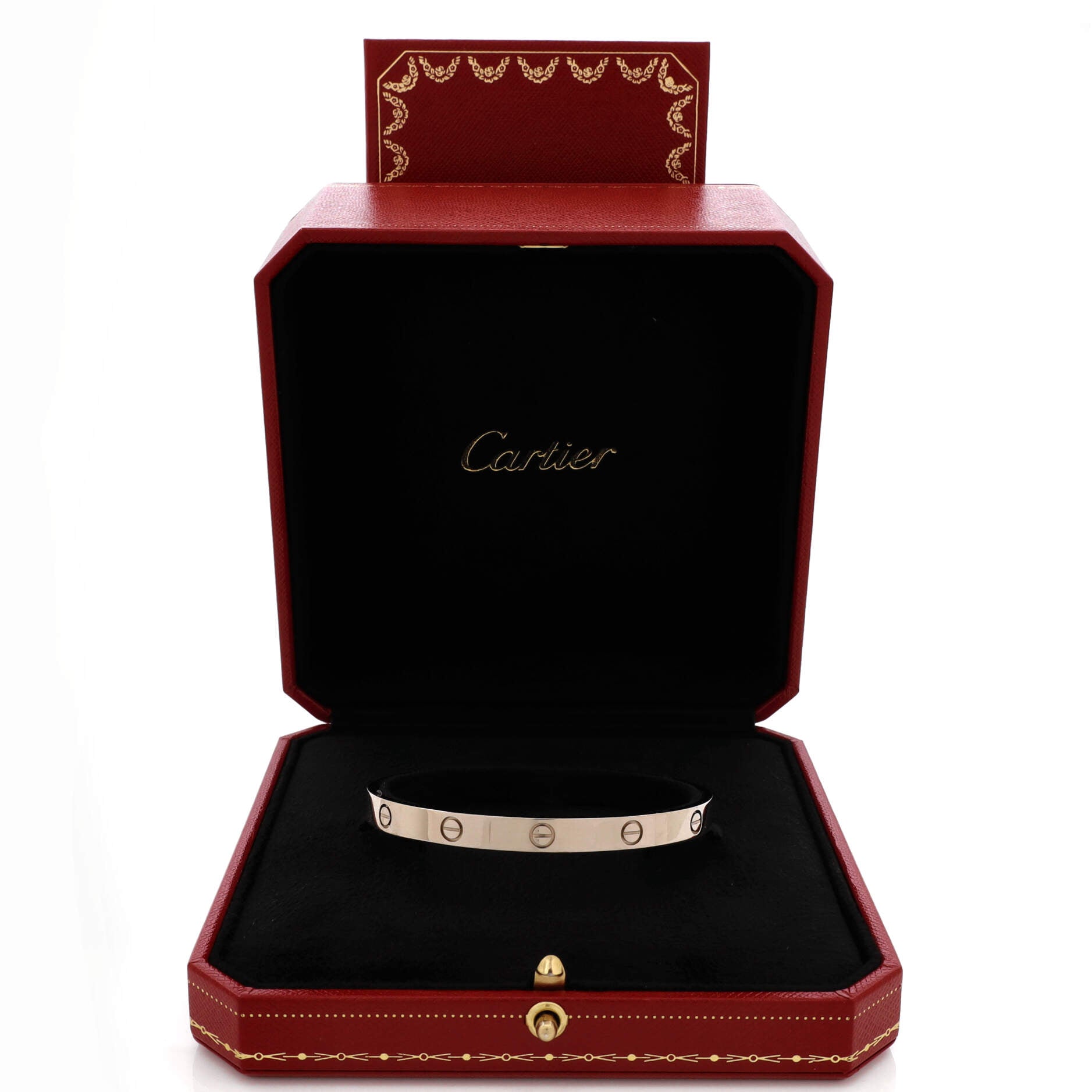 Love Cuff Bracelet 18K White Gold