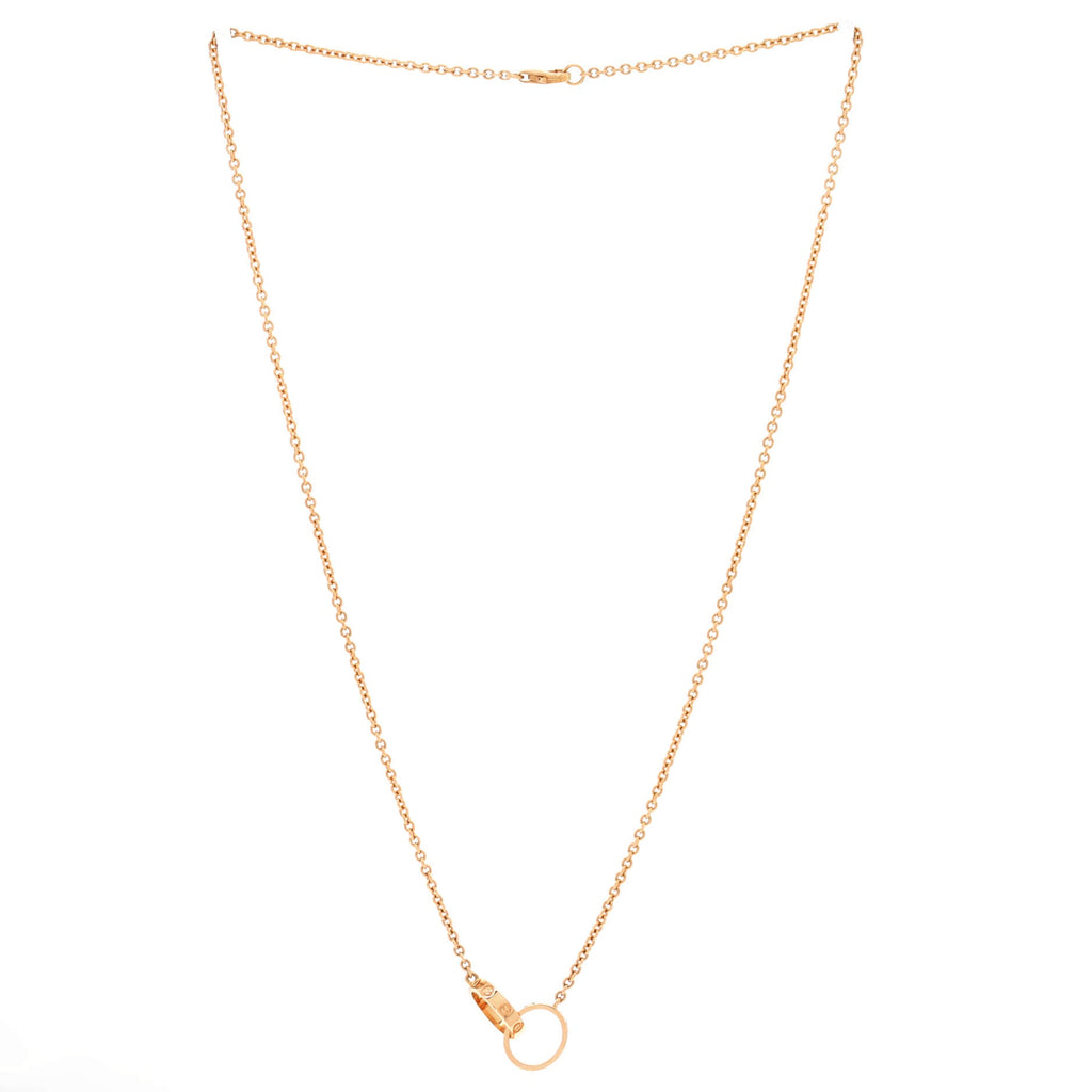 Love Interlocking Necklace 18K Rose Gold