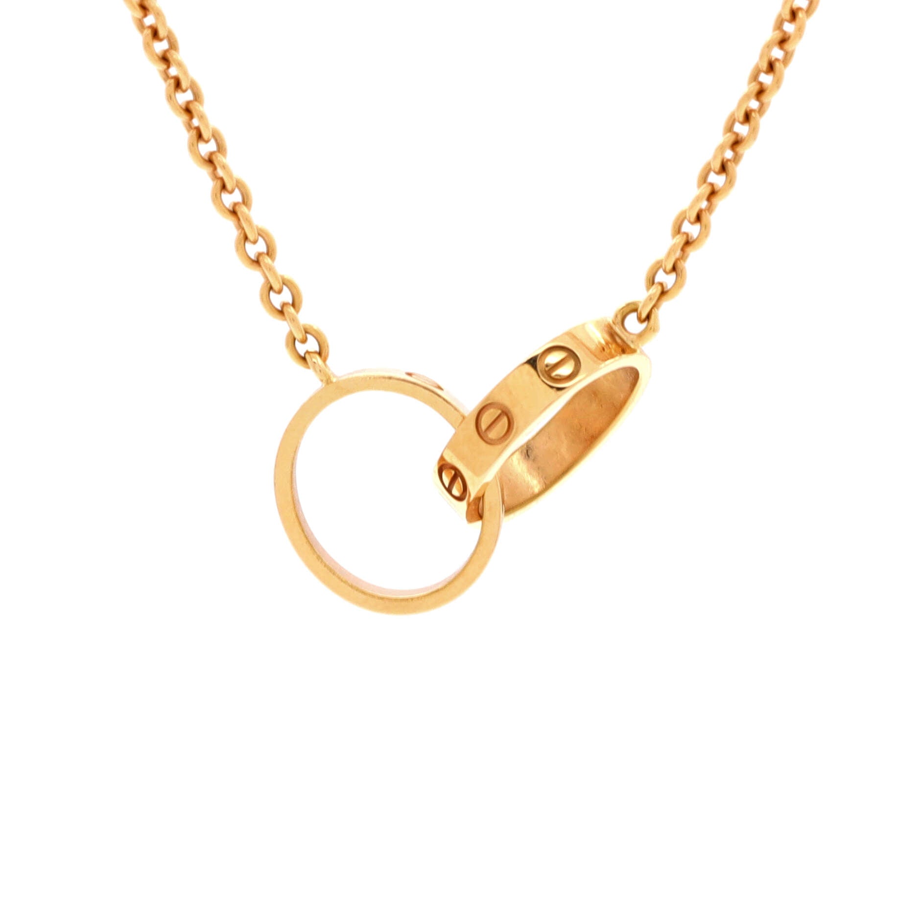 Love Interlocking Necklace 18K Rose Gold