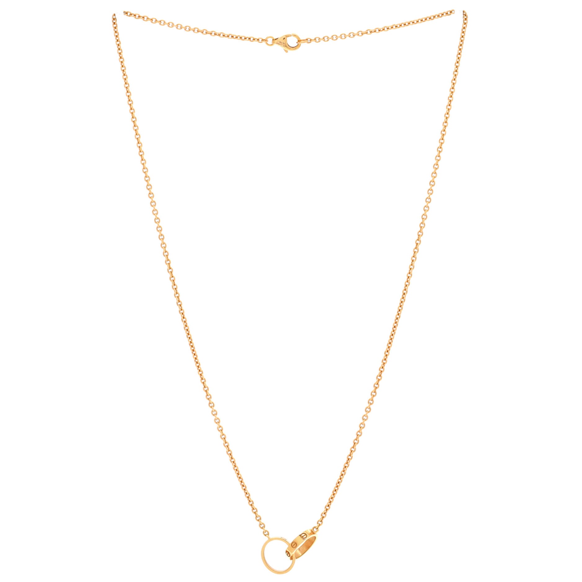 Love Interlocking Necklace 18K Rose Gold