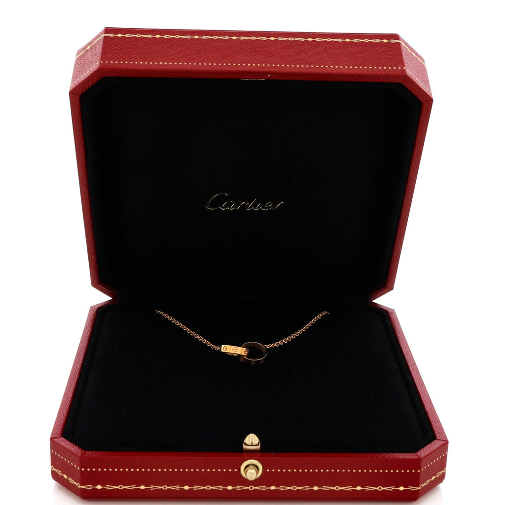 Love Interlocking Necklace 18K Rose Gold