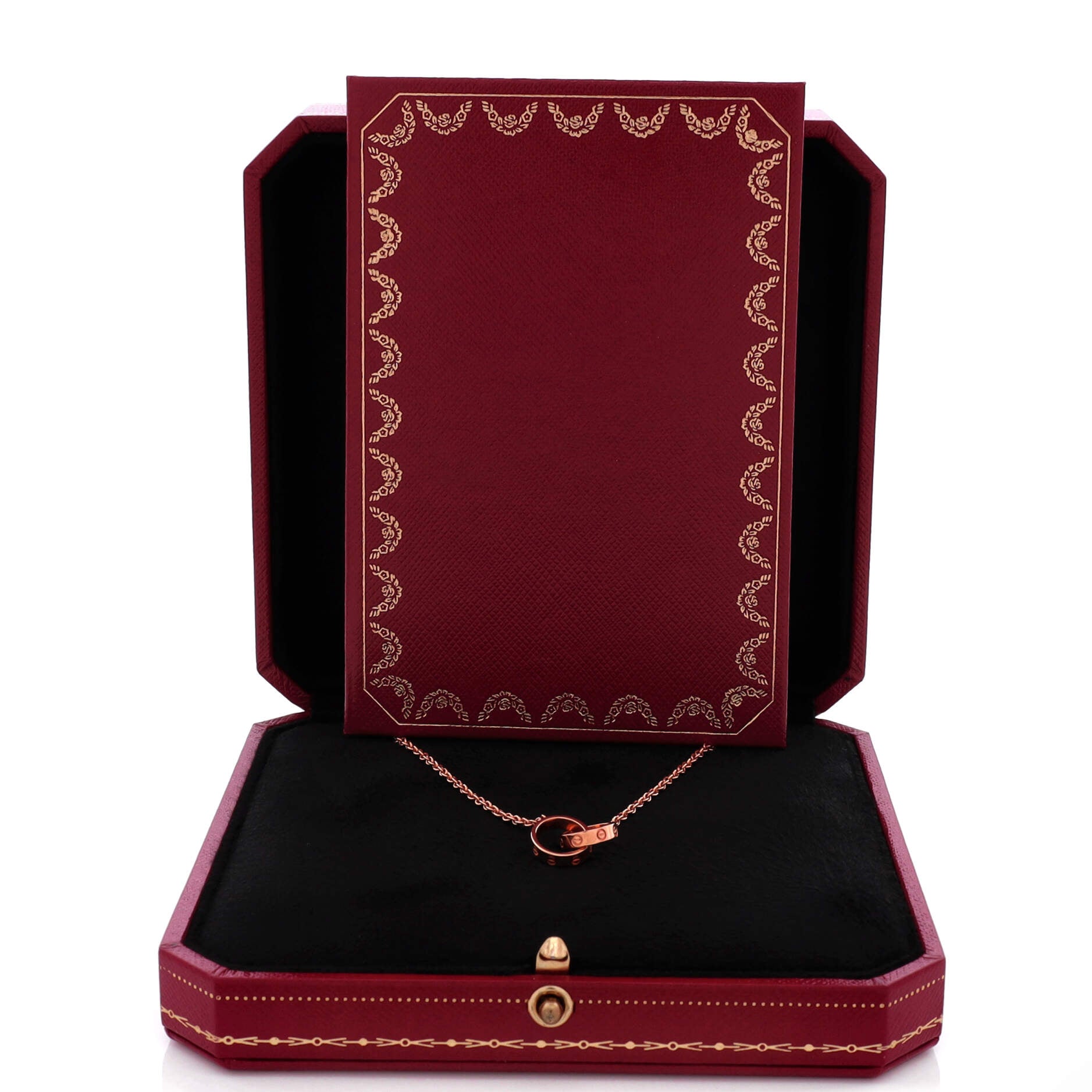 Love Interlocking Necklace 18K Rose Gold