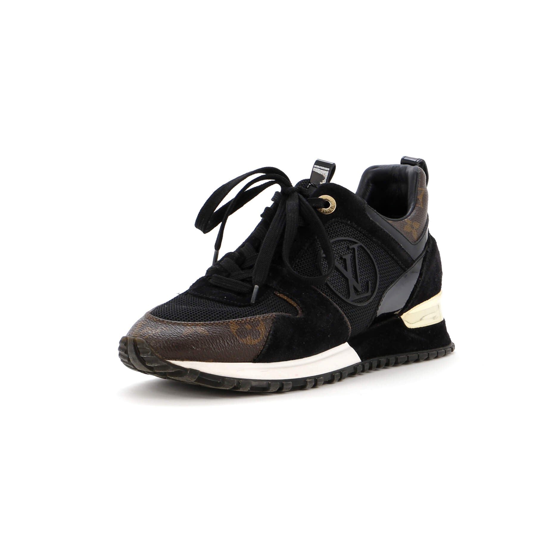 Women's Run Away Sneakers Mesh with Monogram Canvas and Suede
