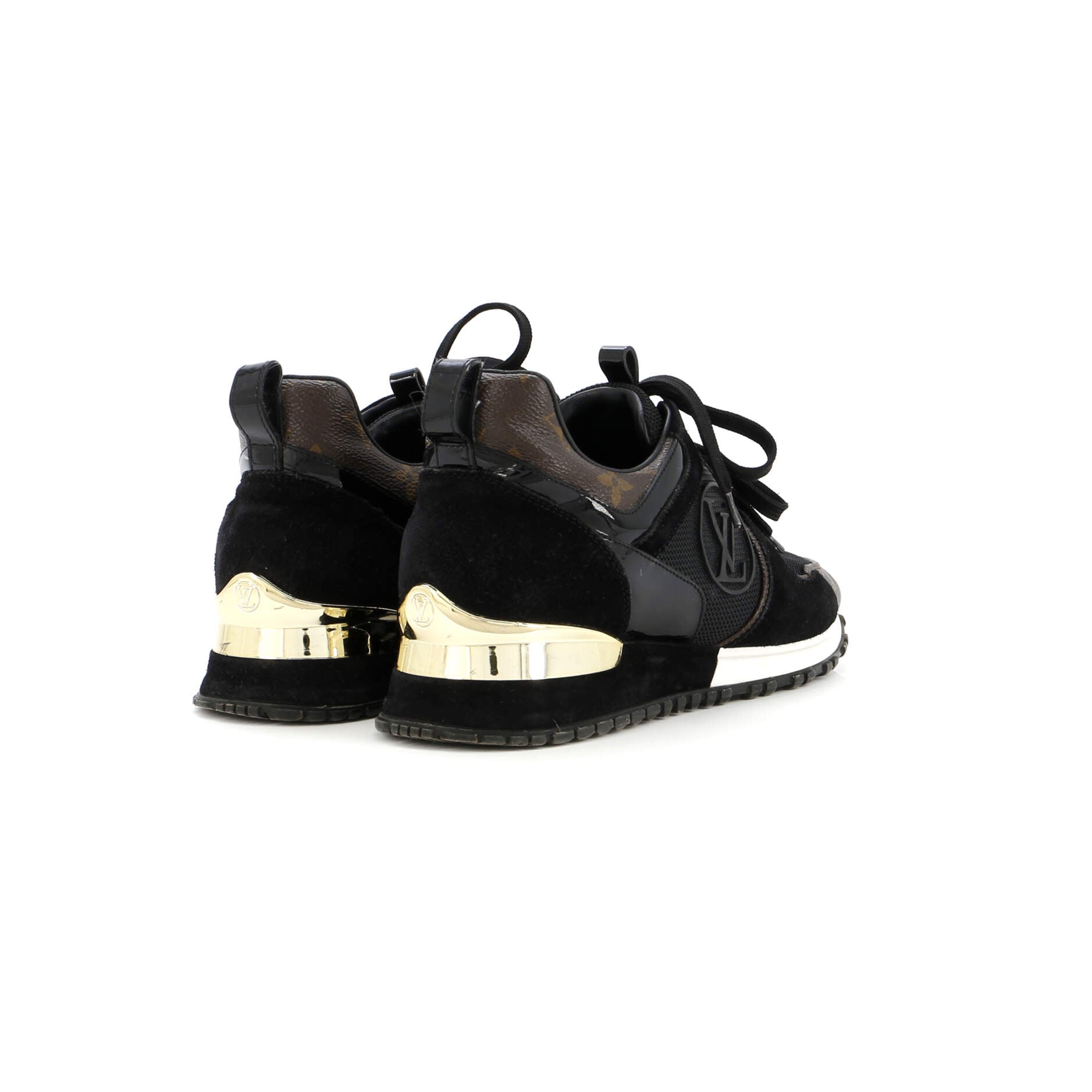 Women's Run Away Sneakers Mesh with Monogram Canvas and Suede