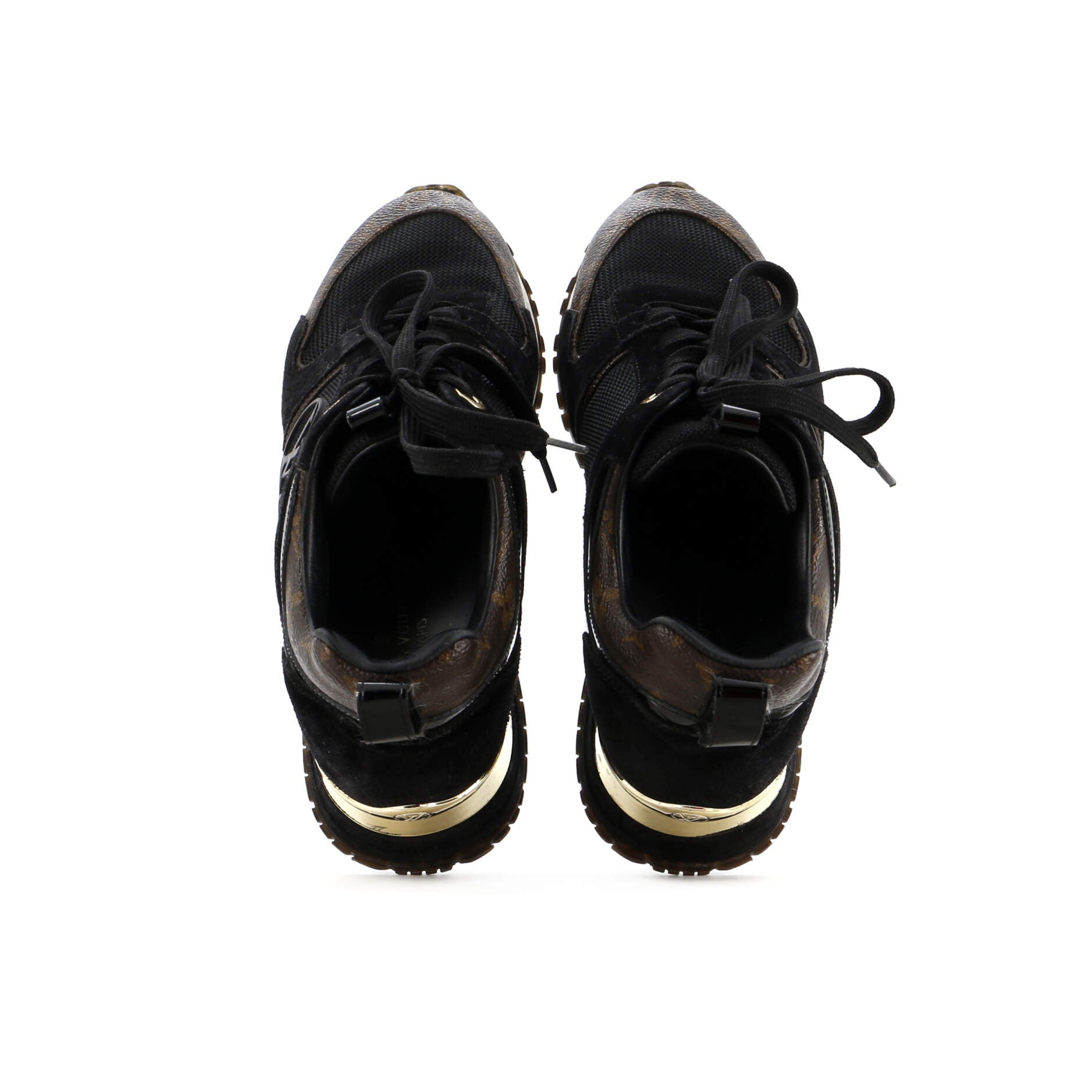 Women's Run Away Sneakers Mesh with Monogram Canvas and Suede