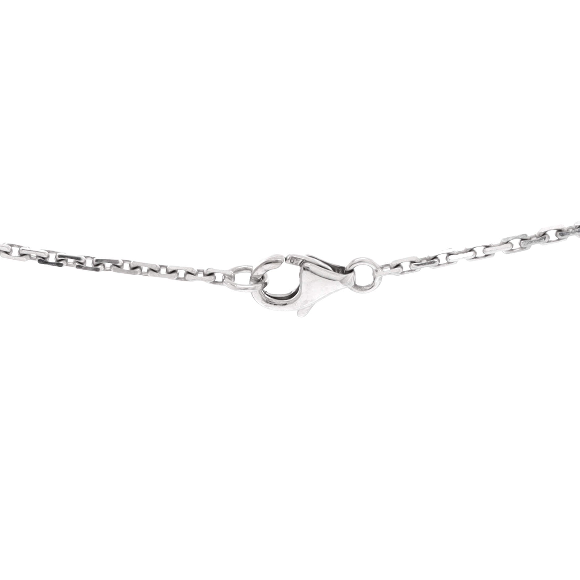 Love Interlocking Necklace 18K White Gold and Diamonds