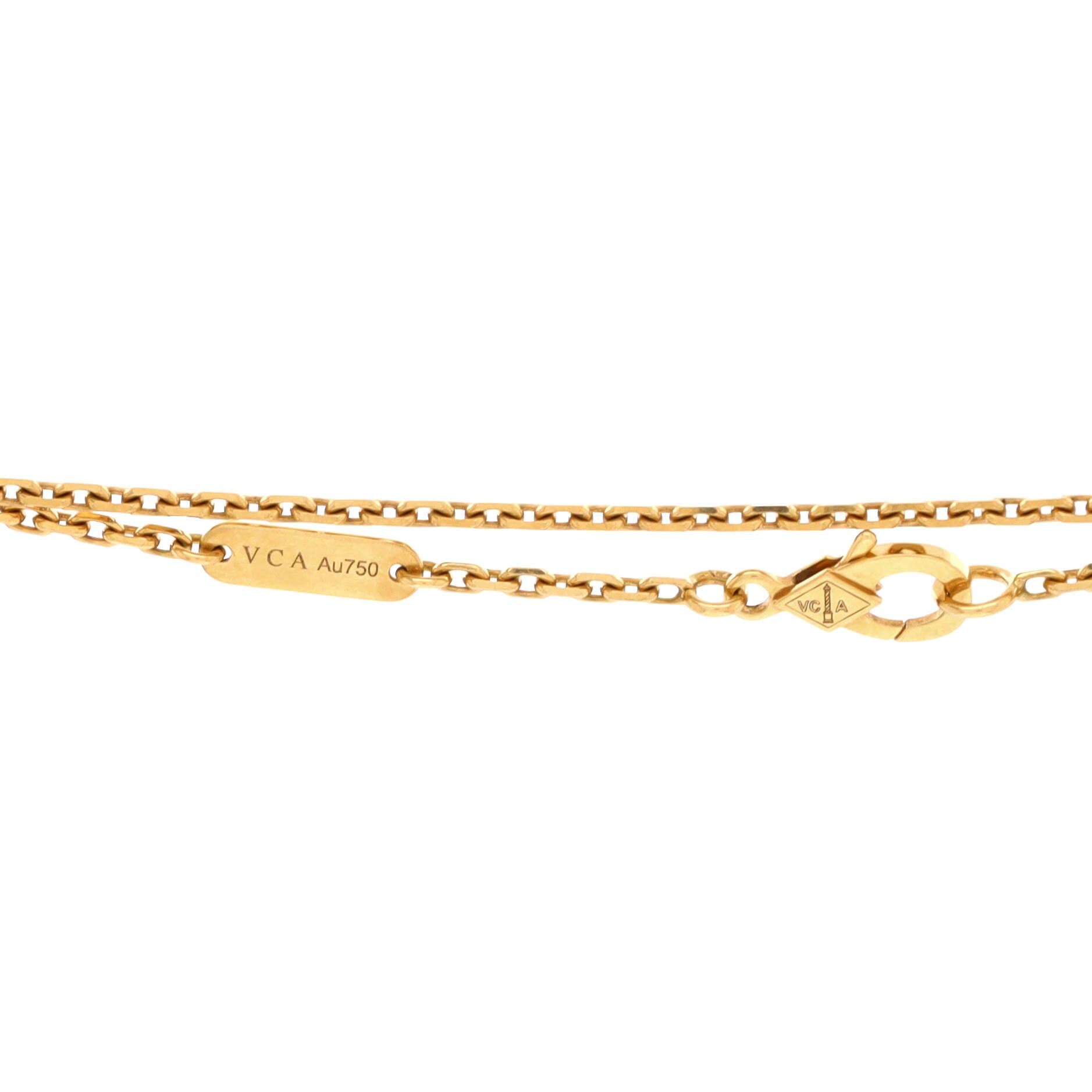 Magic Alhambra Pendant Necklace 18K Yellow Gold and Onyx