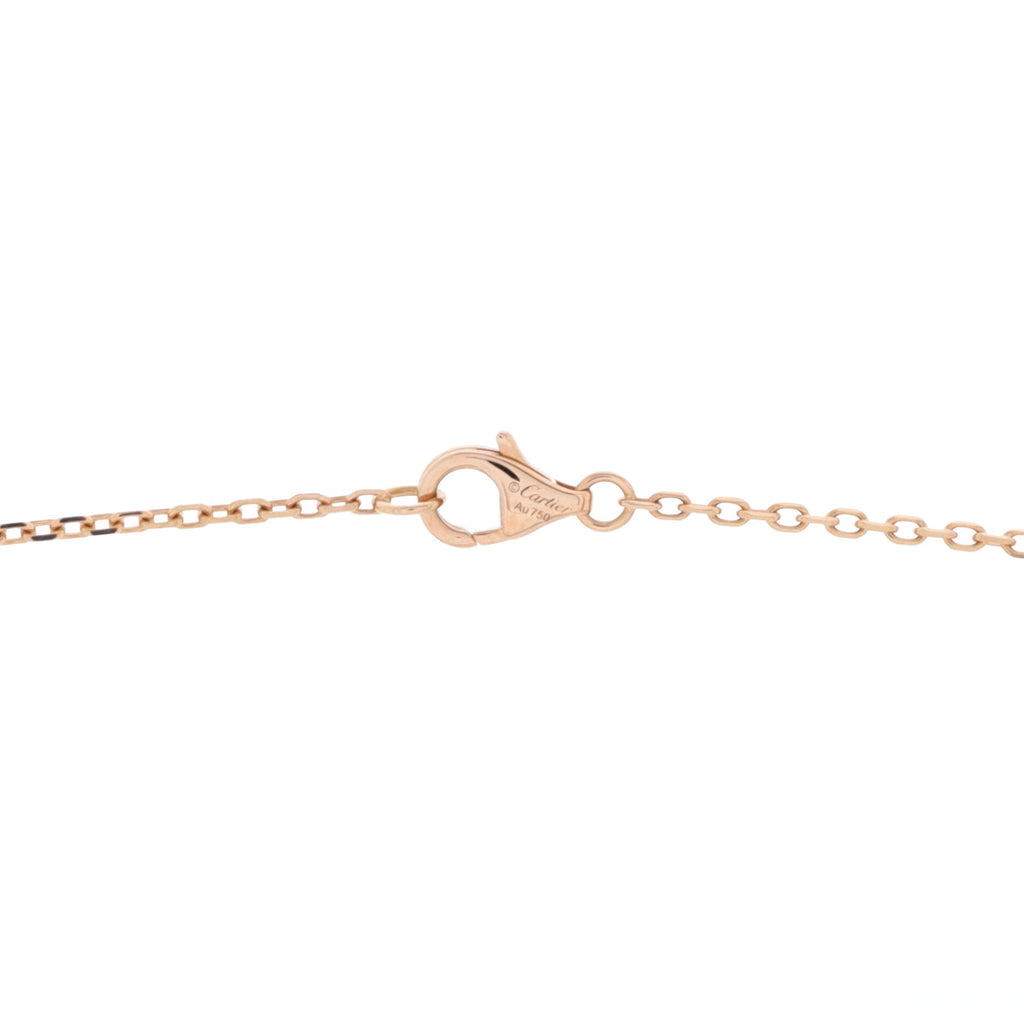 Love Interlocking Pave Necklace 18K Rose Gold and Diamonds