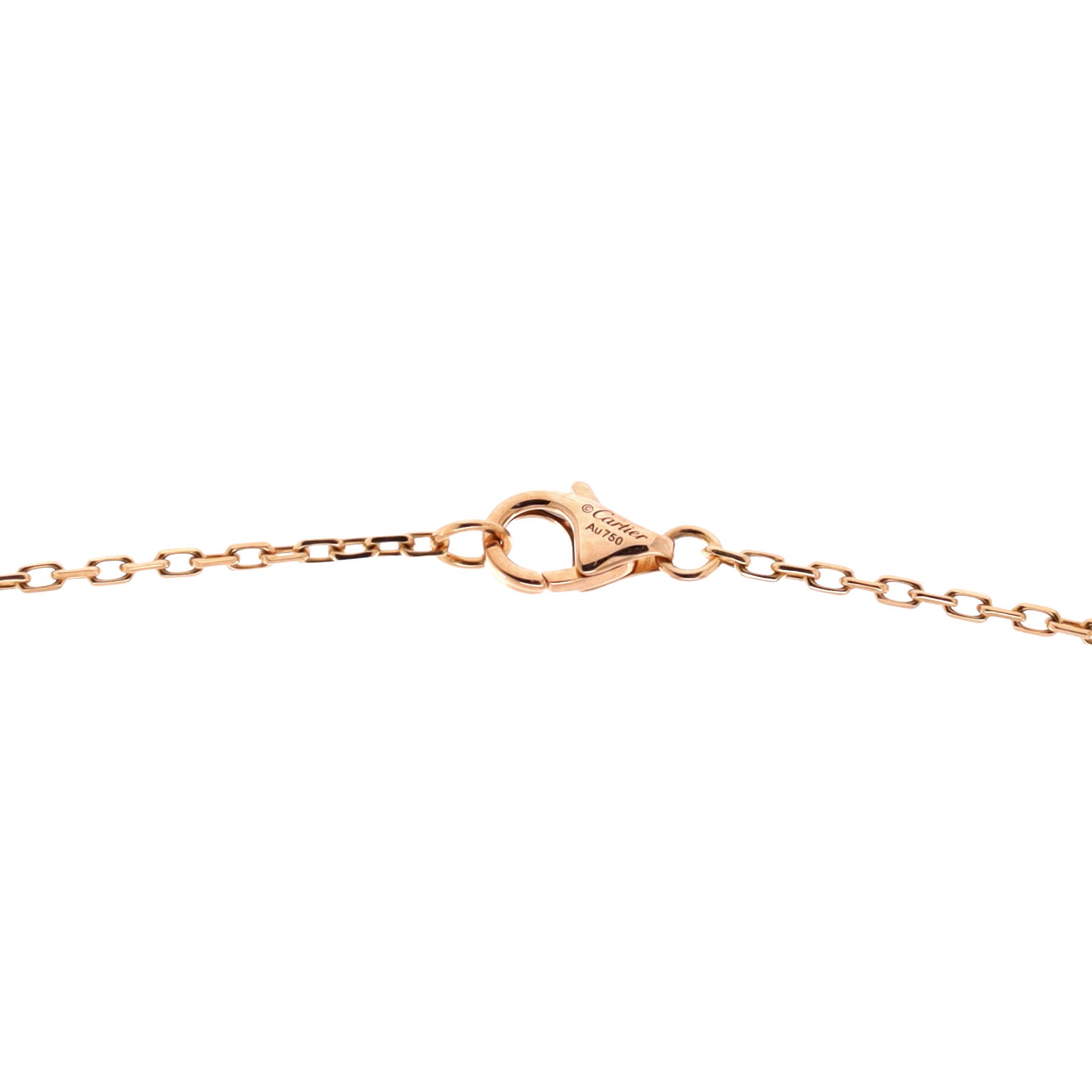 Love Interlocking Pave Necklace 18K Rose Gold and Diamonds