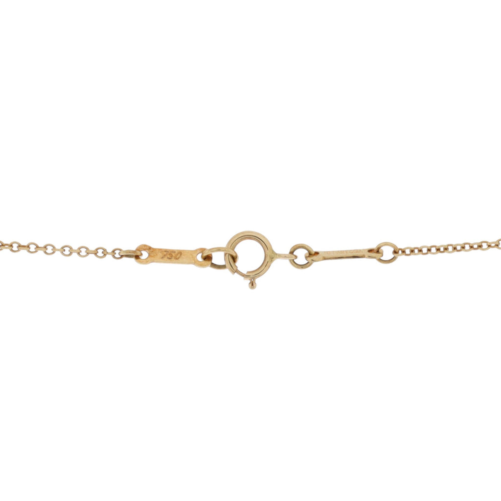 Elsa Peretti 5 Motifs Open Heart Necklace 18K Yellow Gold