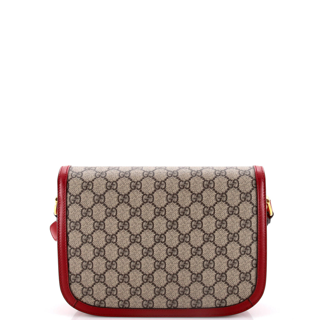 Horsebit 1955 Shoulder Bag GG Coated Canvas with Leather Small