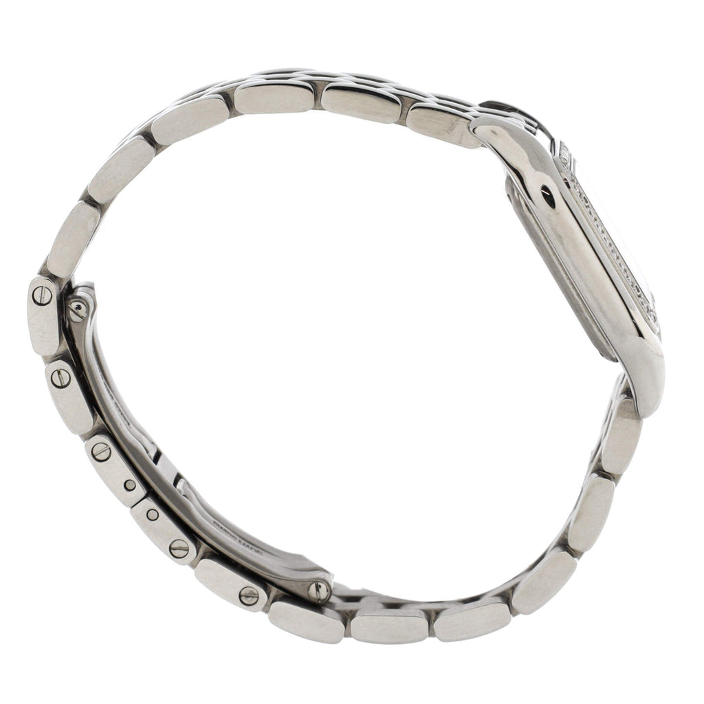 Panthere de Cartier Quartz Watch Stainless Steel with Diamond Bezel 22