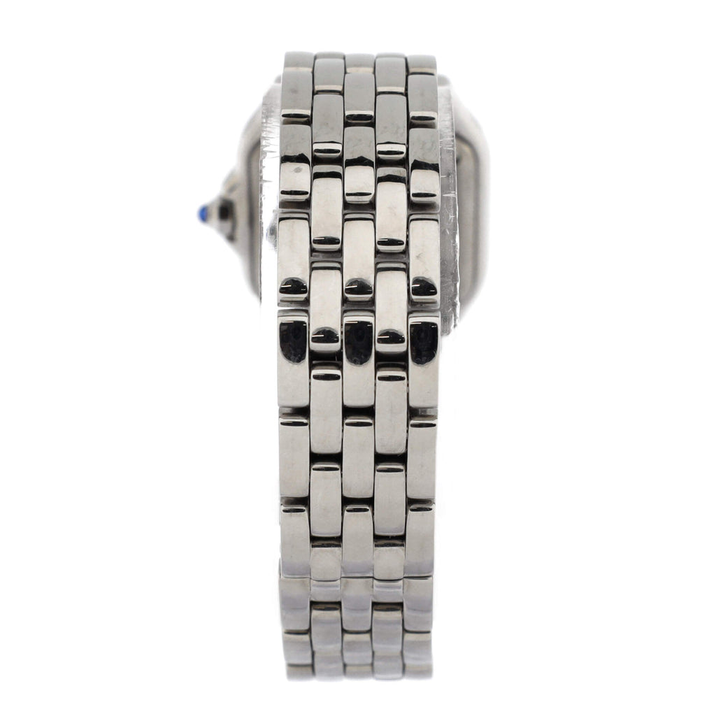 Panthere de Cartier Quartz Watch Stainless Steel with Diamond Bezel 22
