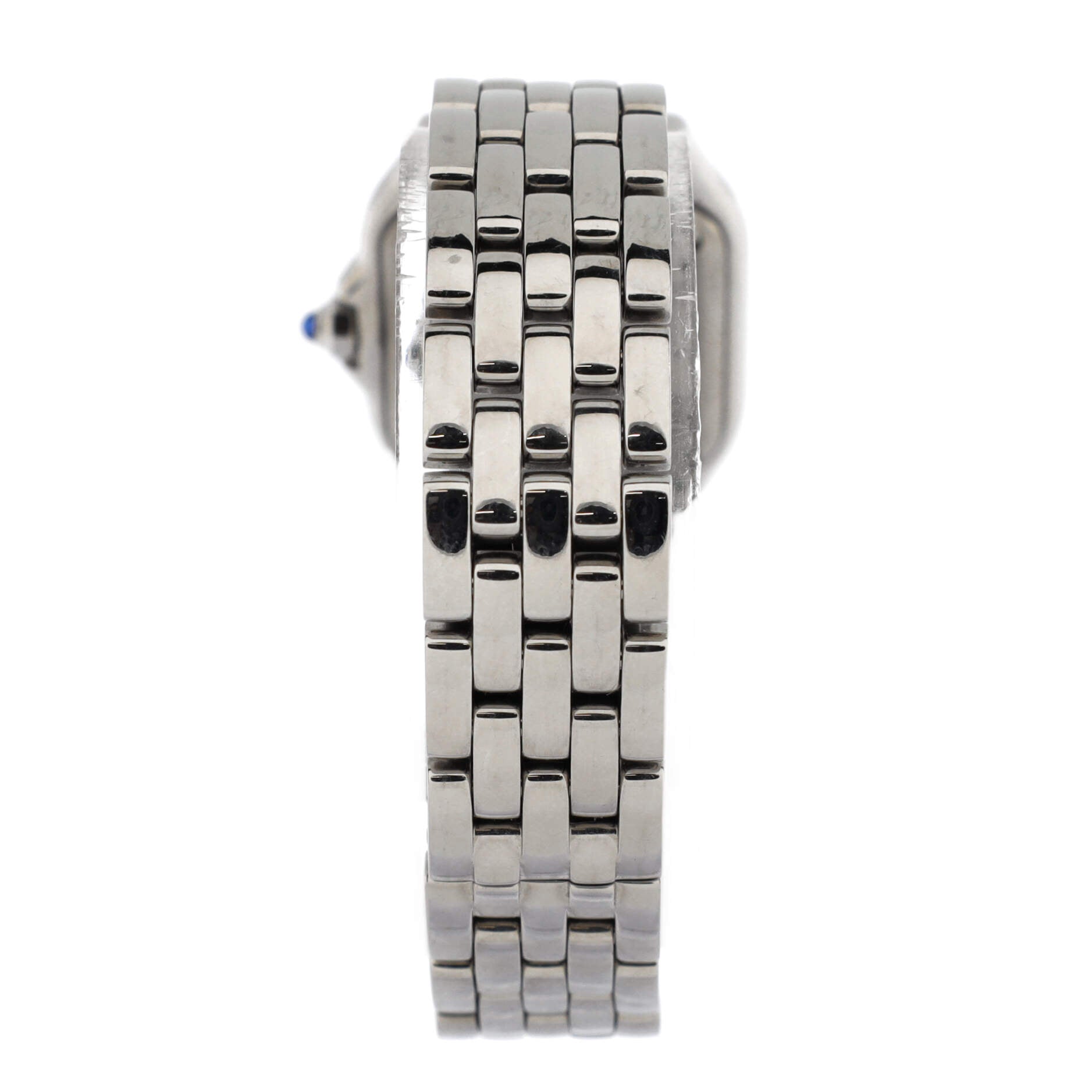 Panthere de Cartier Quartz Watch Stainless Steel with Diamond Bezel 22