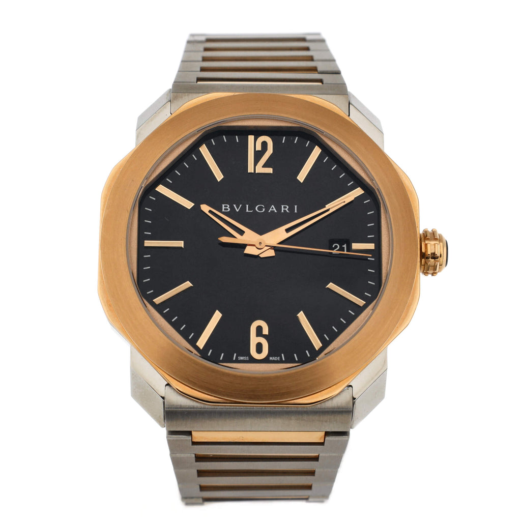 Octo Roma Automatic Watch Stainless Steel and Rose Gold 41