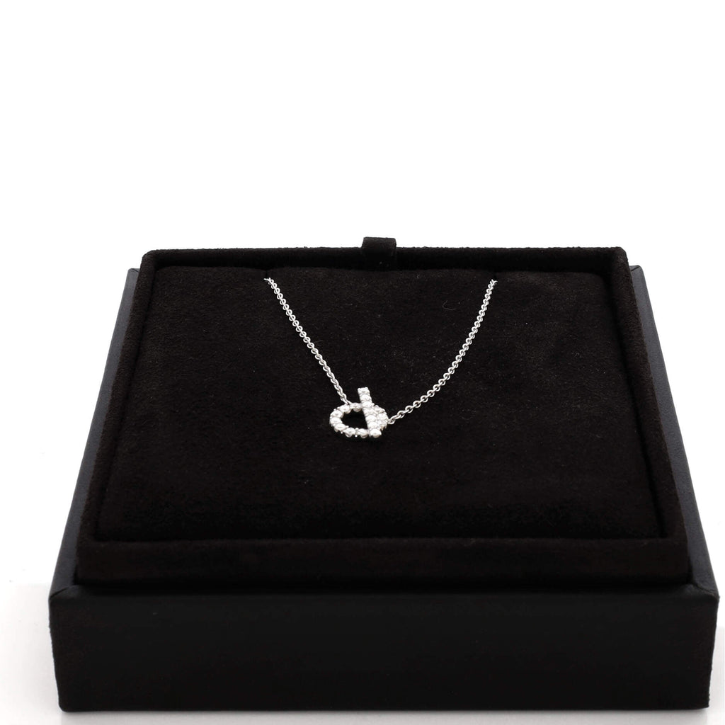 Finesse Pendant Necklace 18K White Gold and Diamonds