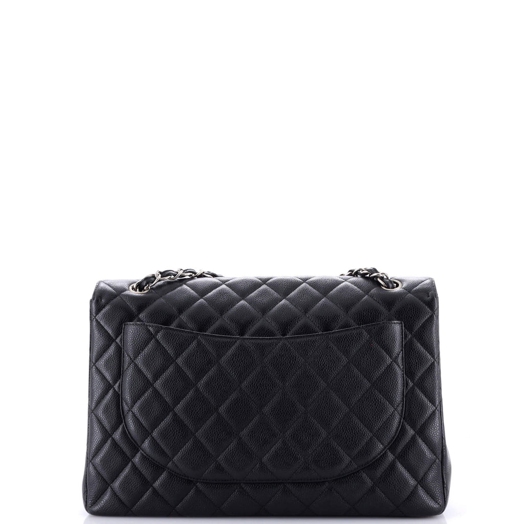 Vintage Classic Single Flap Bag Quilted Caviar Maxi