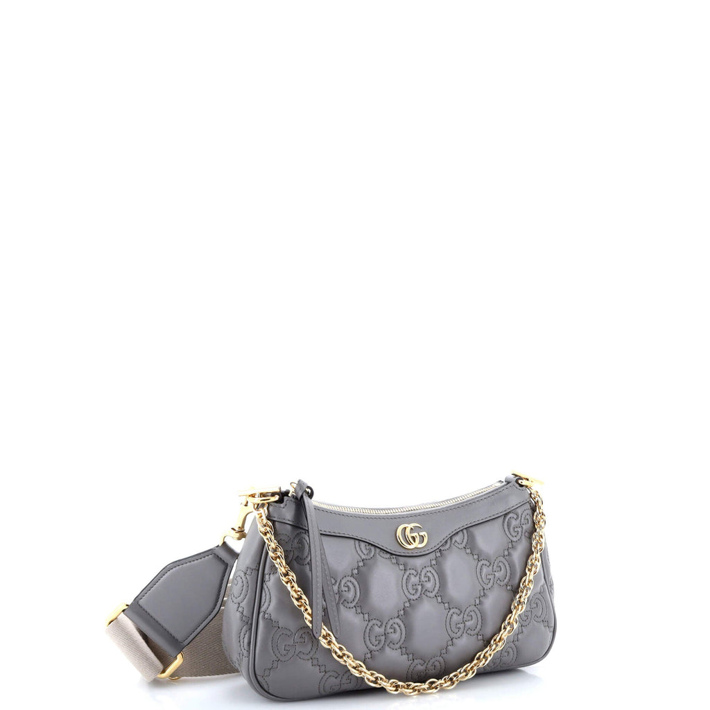 Zip Shoulder Bag GG Embossed Matelasse Leather Mini