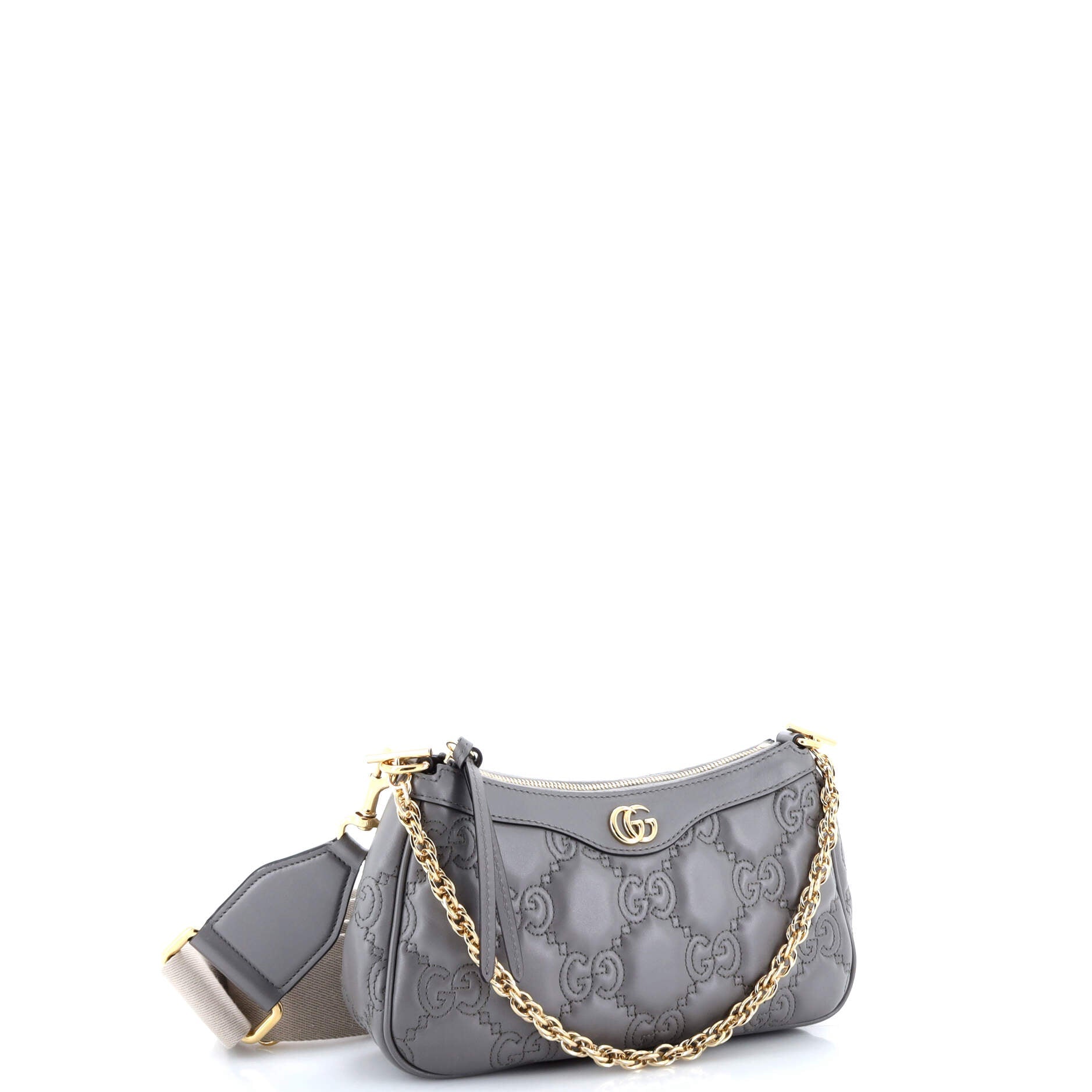 Zip Shoulder Bag GG Embossed Matelasse Leather Mini