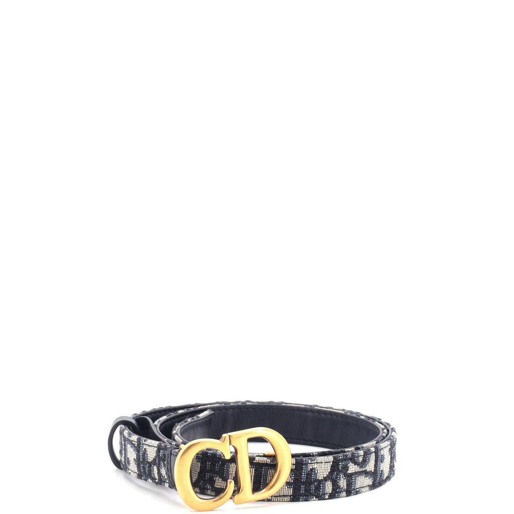 Saddle Belt Oblique Canvas Thin 75