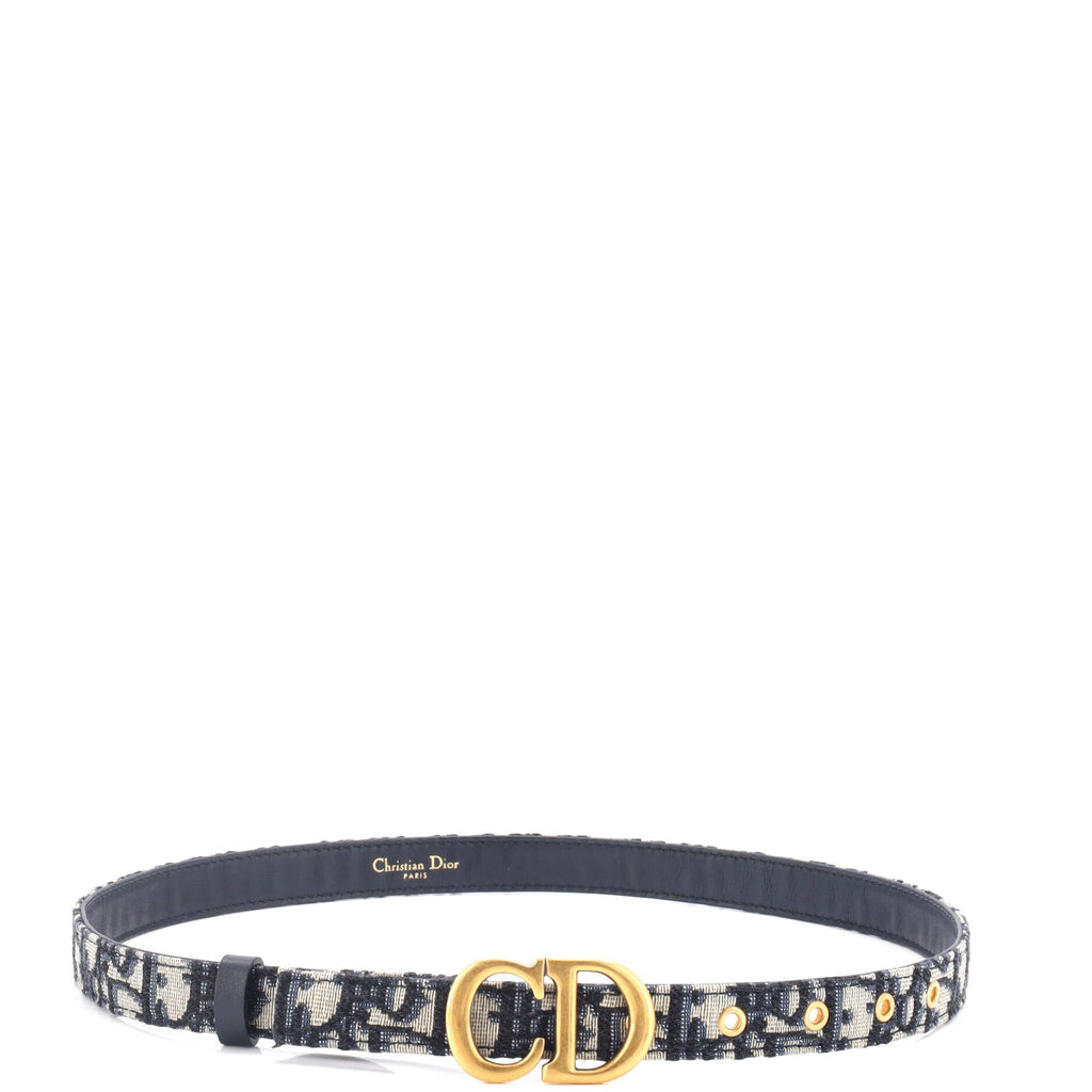 Saddle Belt Oblique Canvas Thin 75