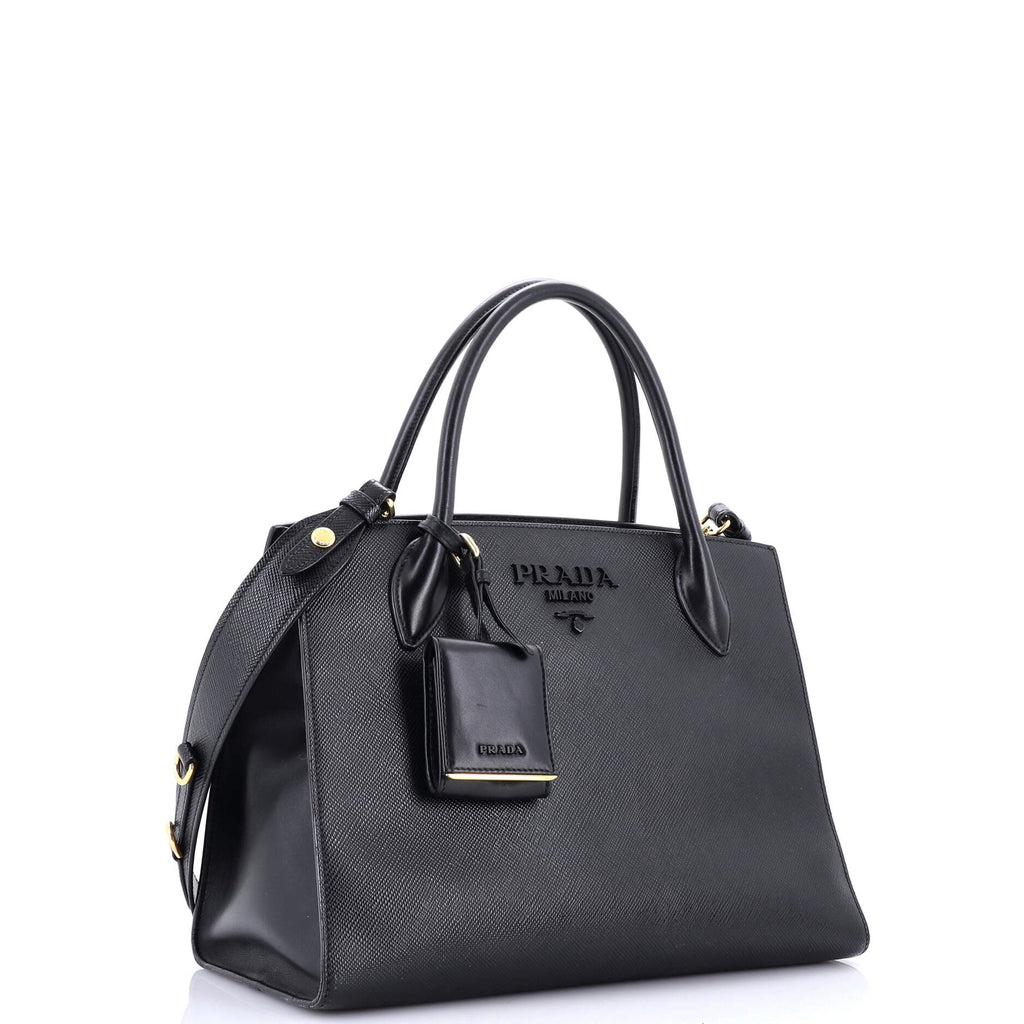 Monochrome Tote Saffiano with City Calf Medium