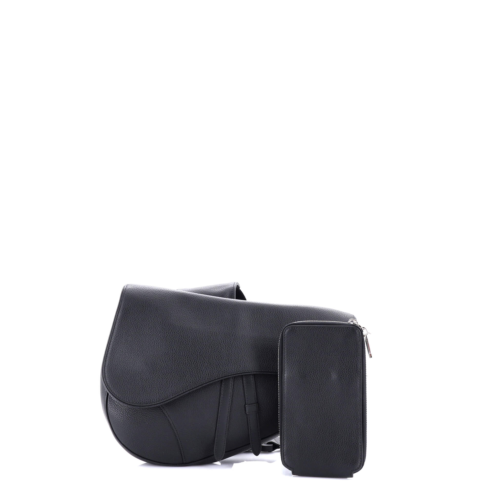 Saddle Crossbody Bag Leather Maxi