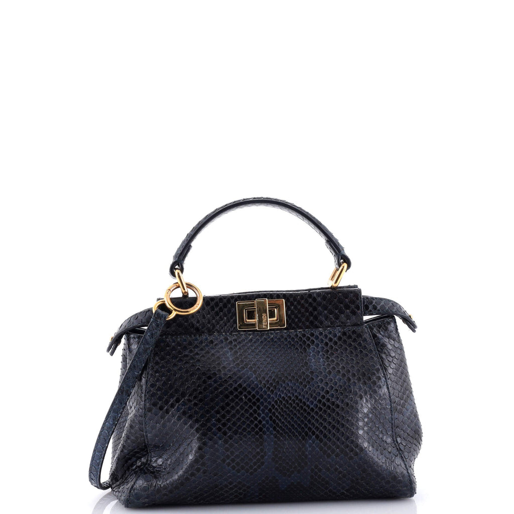 Peekaboo Bag Python Mini