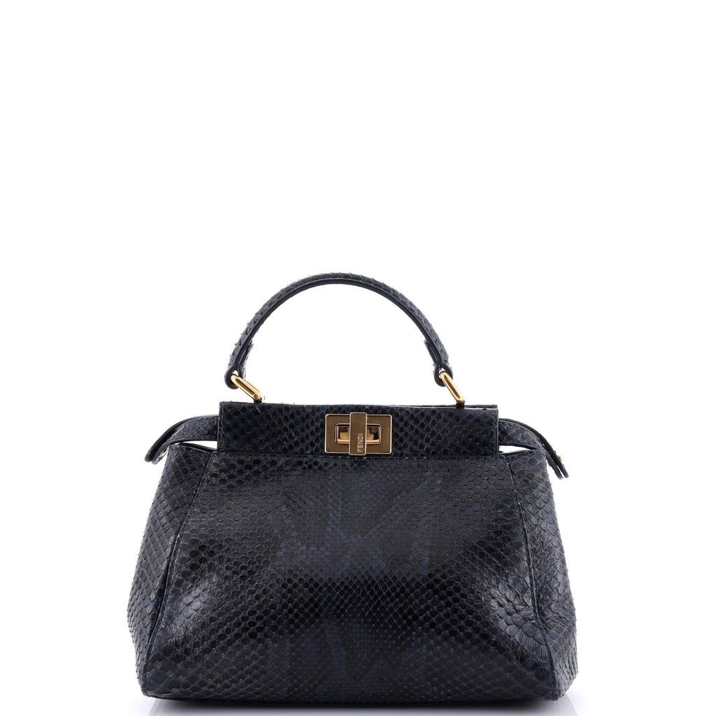 Peekaboo Bag Python Mini