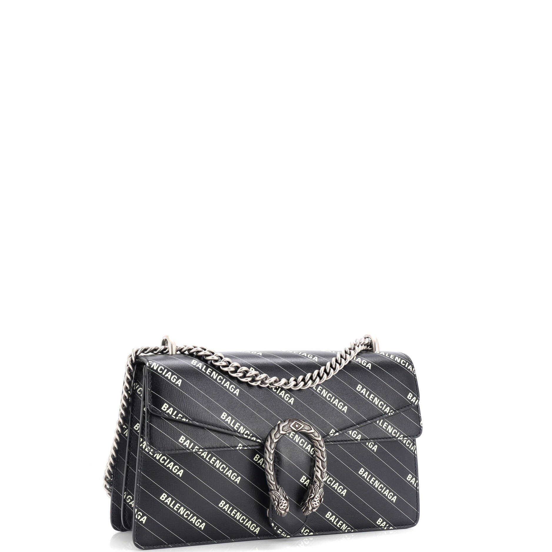 x Balenciaga The Hacker Project Dionysus Bag Logo Printed Leather Small