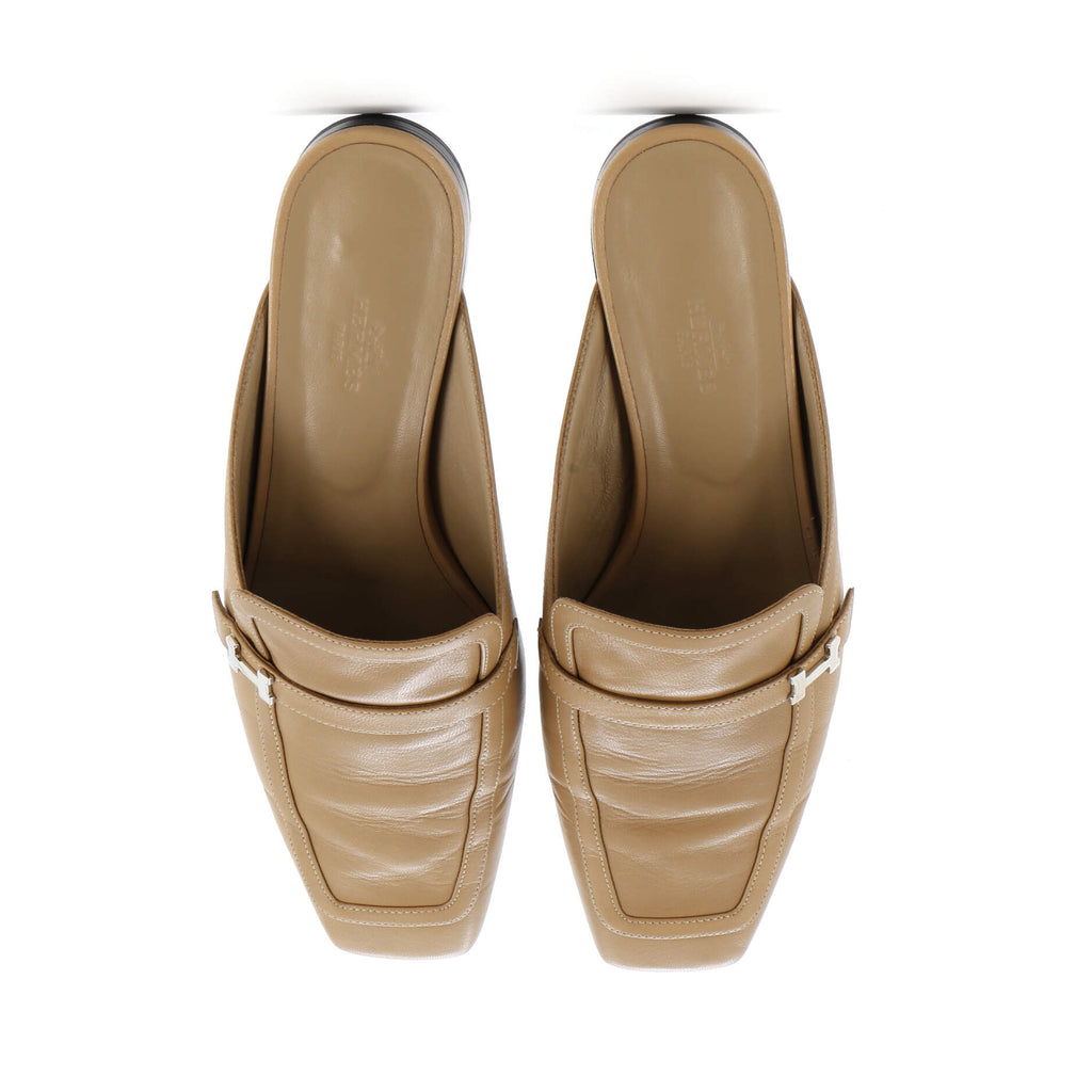 Women's Groupie Mules Leather