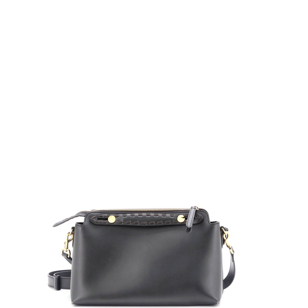 Logo By The Way Satchel Leather with Snakeskin Small