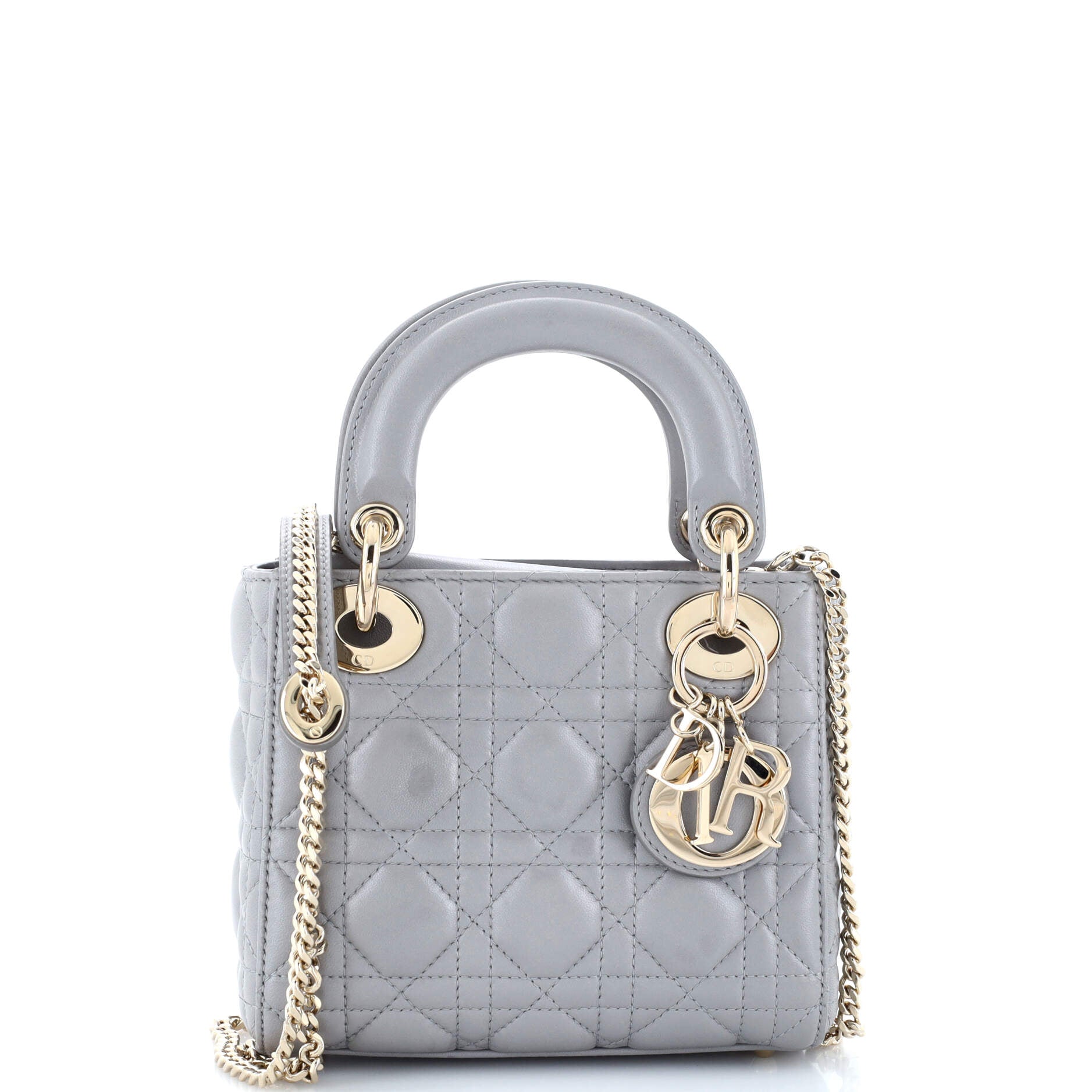 Lady Dior Chain Bag Cannage Quilt Lambskin Mini