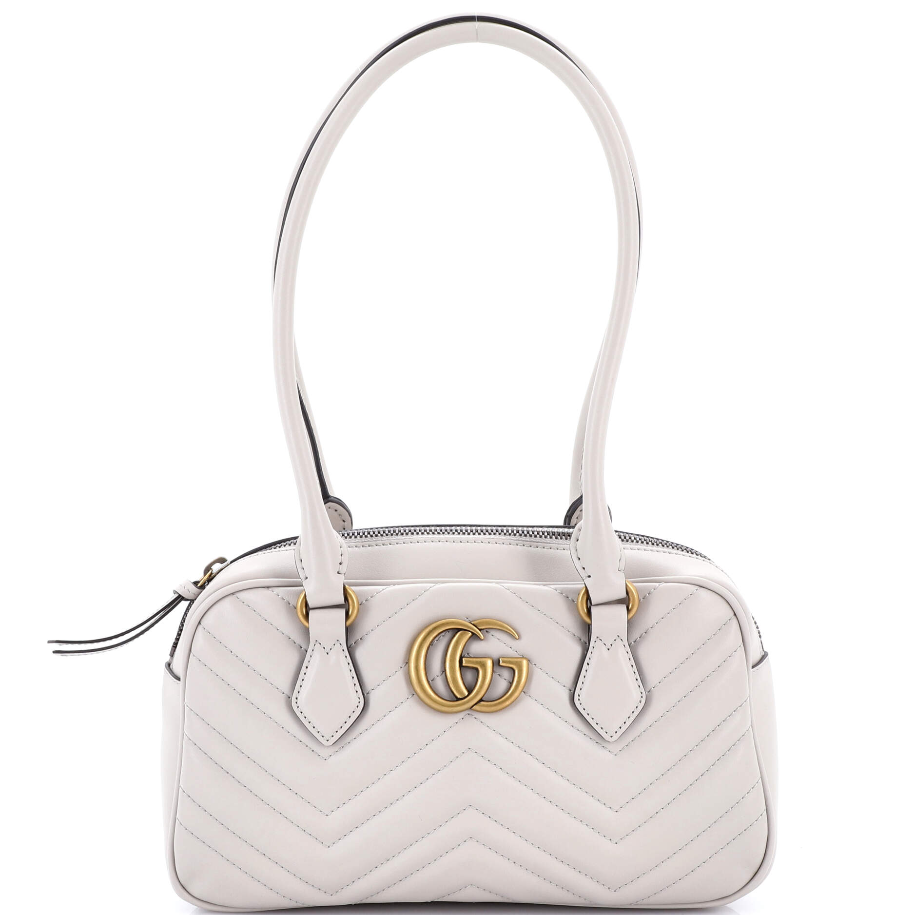 GG Marmont Top Handle Shoulder Bag Matelasse Leather Small