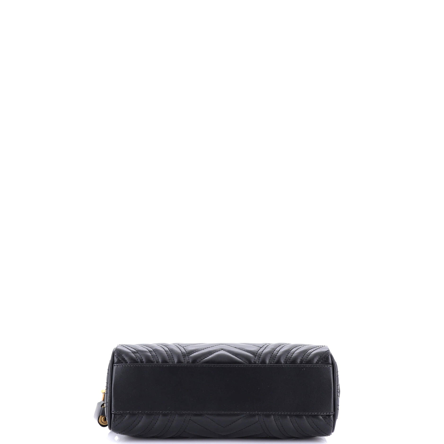 GG Marmont Top Handle Boston Bag Matelasse Leather Small